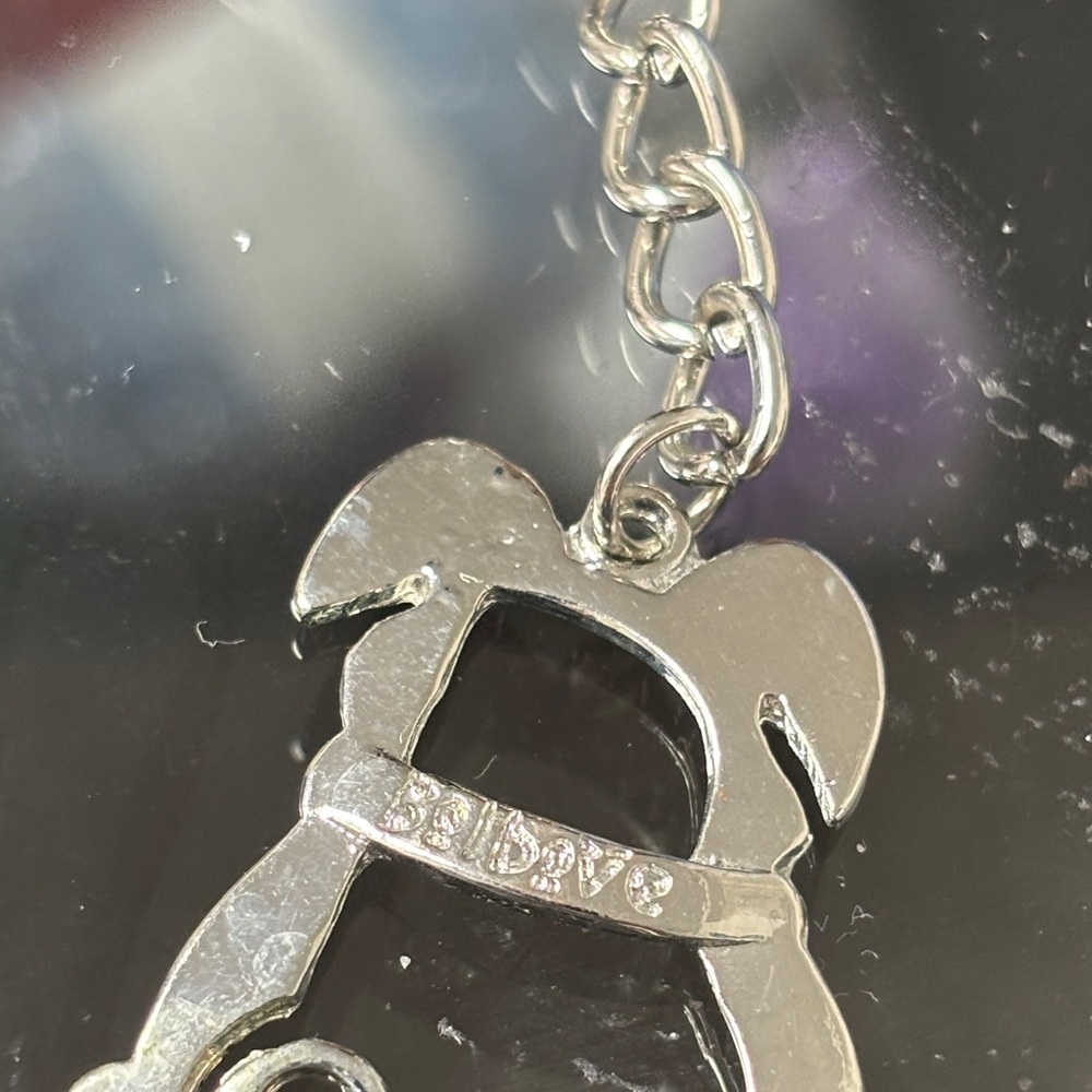 Silver Initial Keychain - Picture 4 of 4